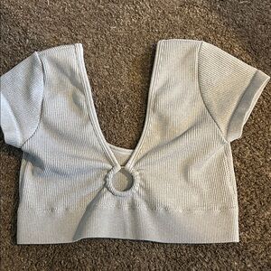 Aerie Gray Ribbed Women's Top - size small